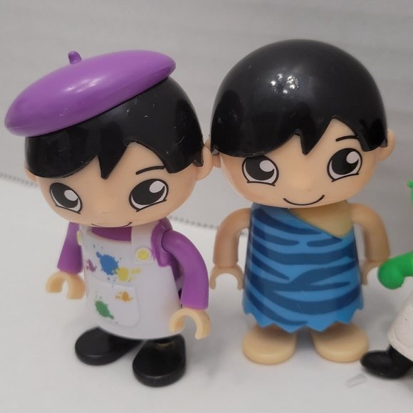 5 Ryans World Lot Figure Caveman Artist Painter Robo Pando Panda Combo Squishy - Picture 6 of 10